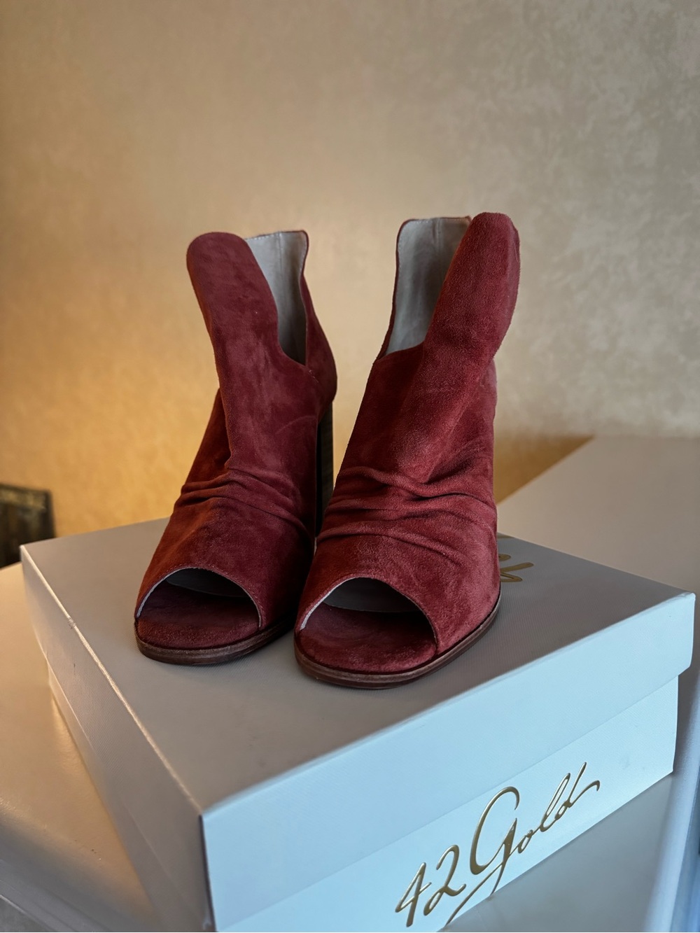42 Gold Leena Suede Bootie